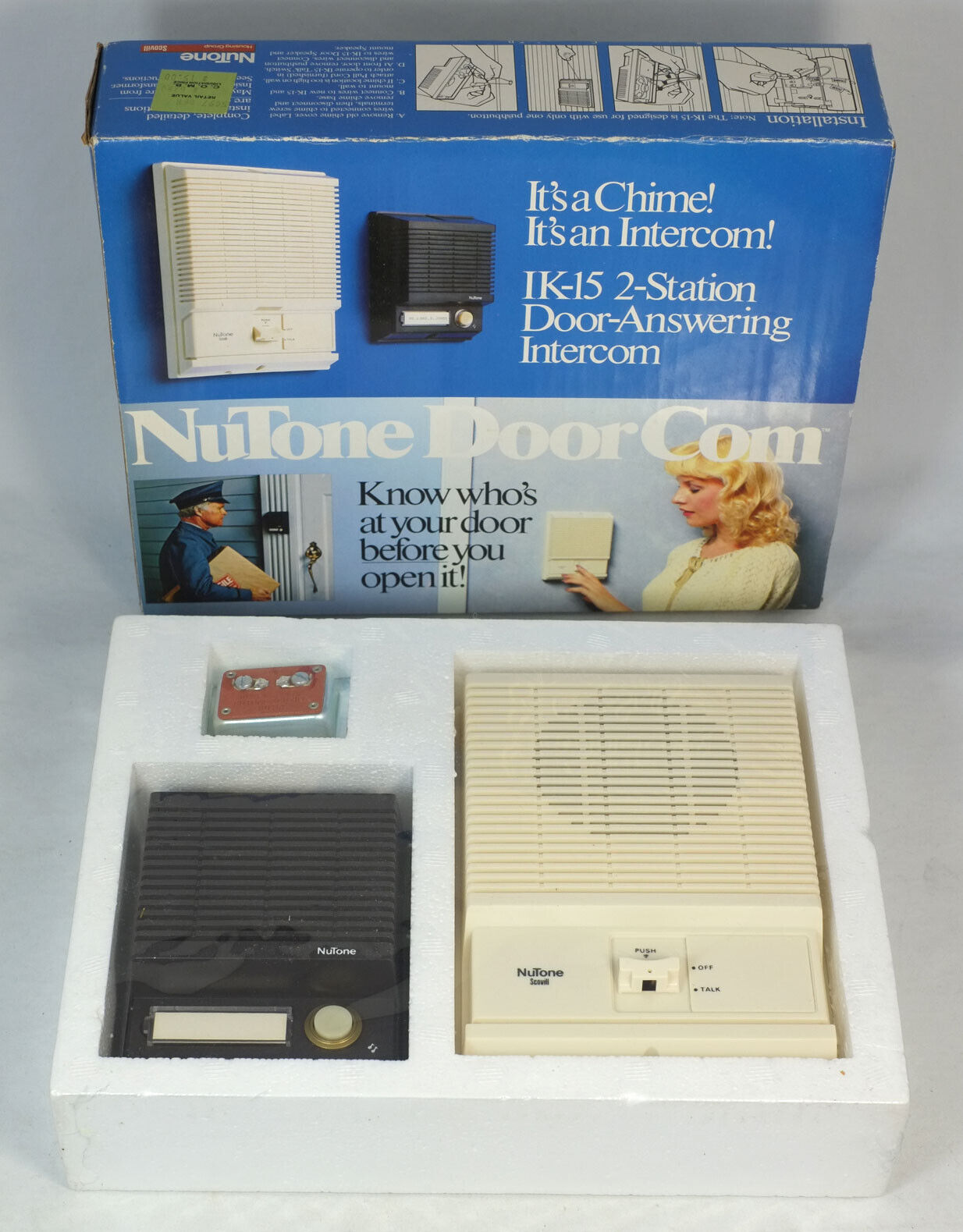 NuTone IK-15 DoorCom 2 Station Door Intercom – Steve's Intercom Shop