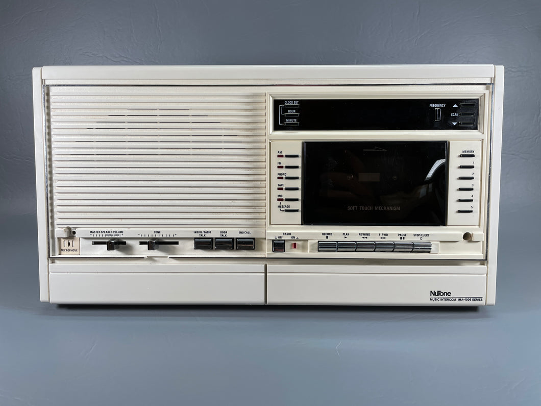 NuTone Radio Intercom IM-4006 & IMA-4006 (cassette player)